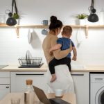 Cozinha com lavanderia integrada