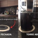 Torre de tomada instalada na bancada da pia