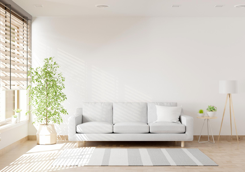 Decoração minimalista para sala pequena