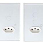 Espelhos de tomada com interruptores touch