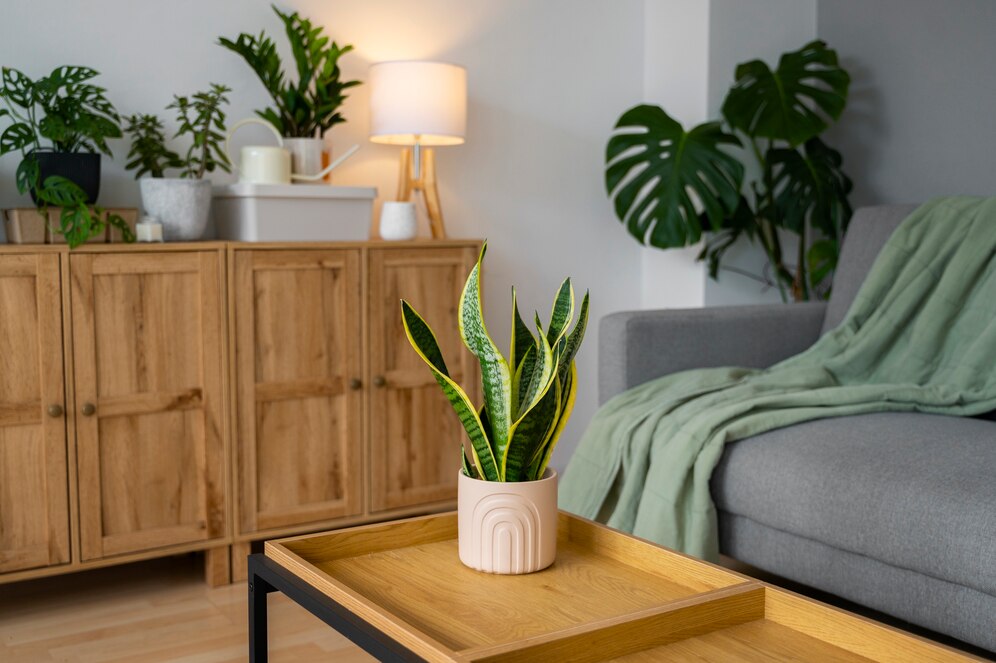 Plantas na sala
