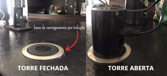 Torre de tomada com indução