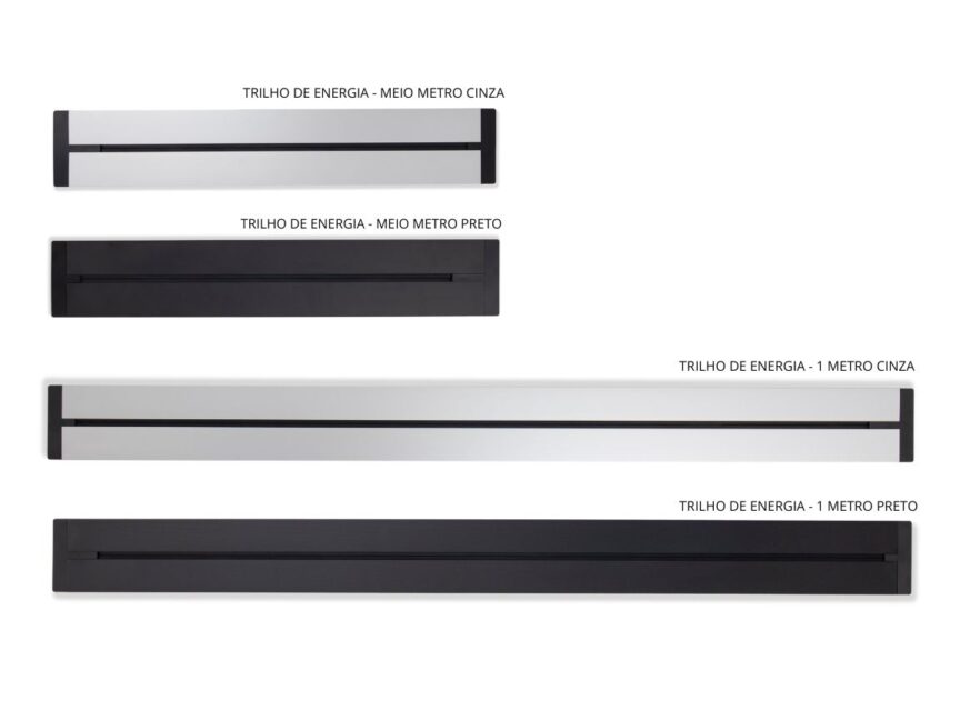 Tamanhos dos Trilhos de energia de embutir da QTMOV Prime, linha Power Track