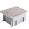 Caixa de Piso à Prova D'Agua com IP66 - 3 módulos de tomada da QTMOV Prime fechada
