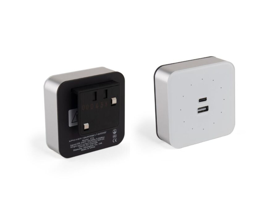 Trilho de Energia XP - Módulo USB A+C branco da QTMOV Prime