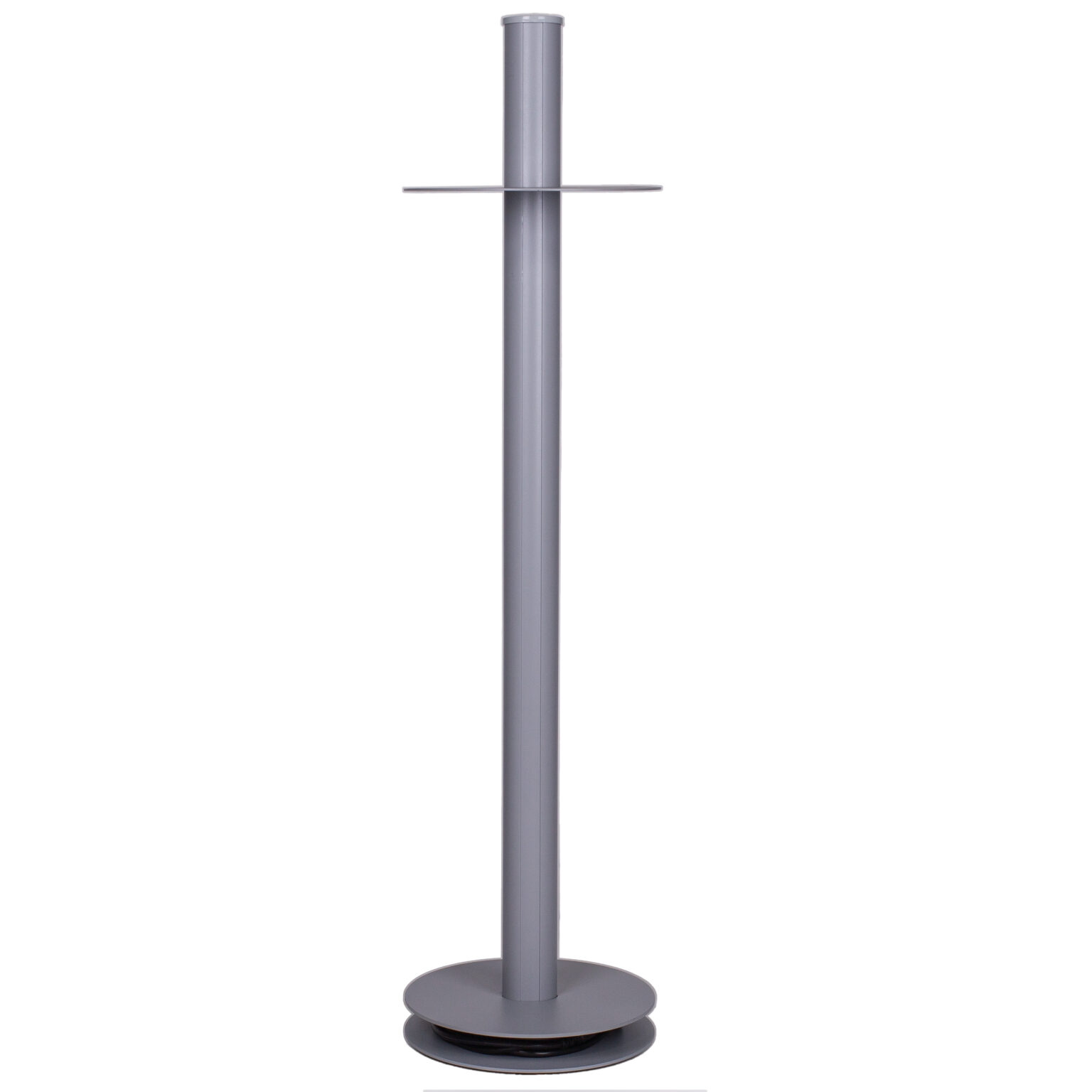 Coluna de Tomada com 6NBR + USB A+C Cinza da QTMOV de costas 100cm