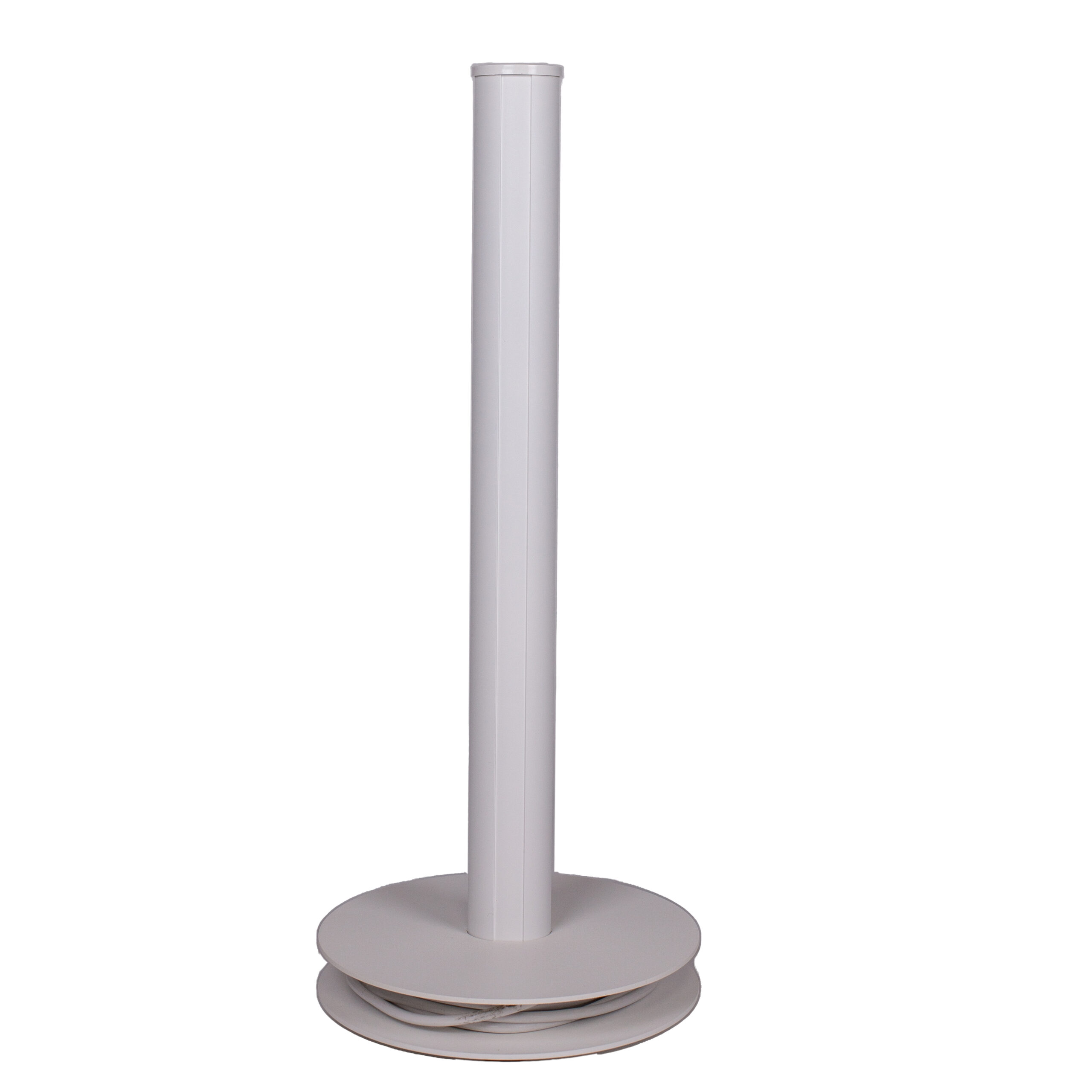 Coluna de Tomada com 3NBR + USB A+C Branca da QTMOV parte de tr&aacute;s da coluna de tomada