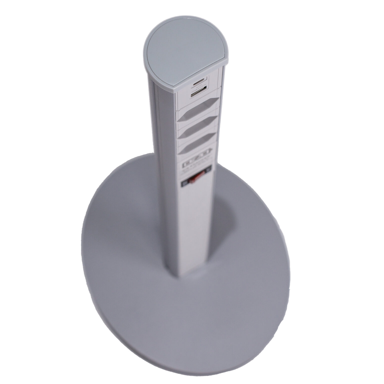 Coluna de Tomada com 3NBR + USB A+C Cinza da QTMOV vista de cima