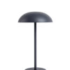 Luminária Abajur Cogumelo Preto Luminária de LED QTMO Prime desligada Luminária Abajur Cogumelo Preto Luminária de LED QTMO Prime desligada