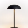 Luminária Abajur Cogumelo Preto Luminária de LED QTMO Prime ligada Luminária Abajur Cogumelo Preto Luminária de LED QTMO Prime ligada