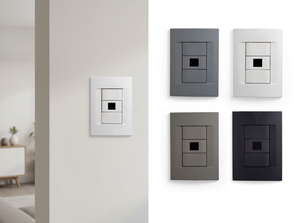 Espelho 4x2 com 1 bloco Keystone + 2 blocos cego QTMOV Prime capa