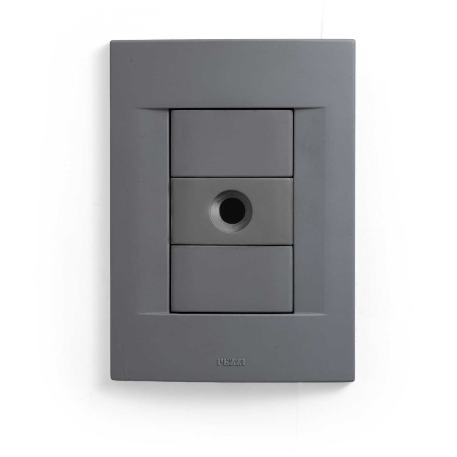 Espelho 4x2 com 1 bloco coaxial + 2 blocos cegos da QTMOV Prime concreto