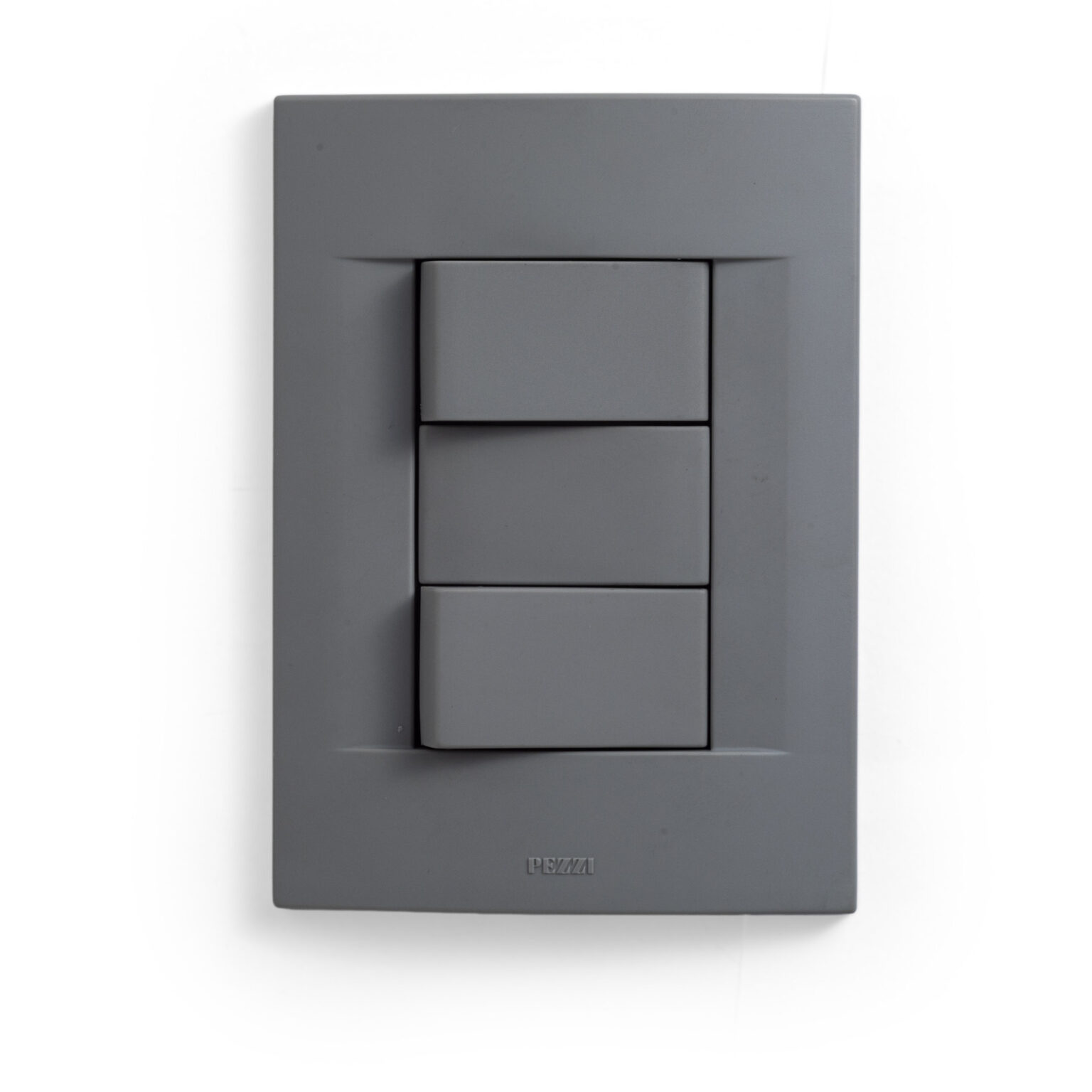 Espelho 4x2 com 2 interruptores simples + 1 bloco cego da QTMOV Prime fendi