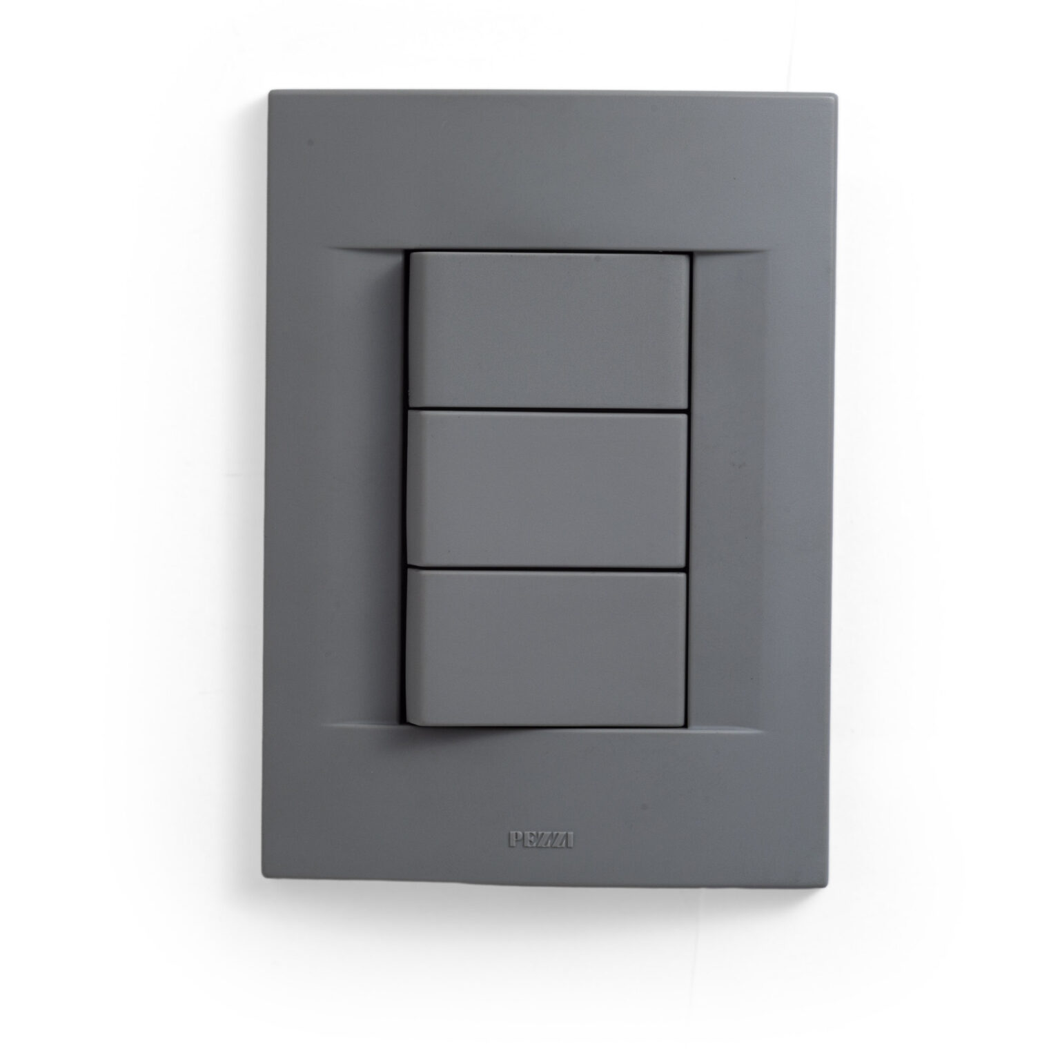 Espelho 4x2 com 3 interruptores da QTMOV Prime concreto