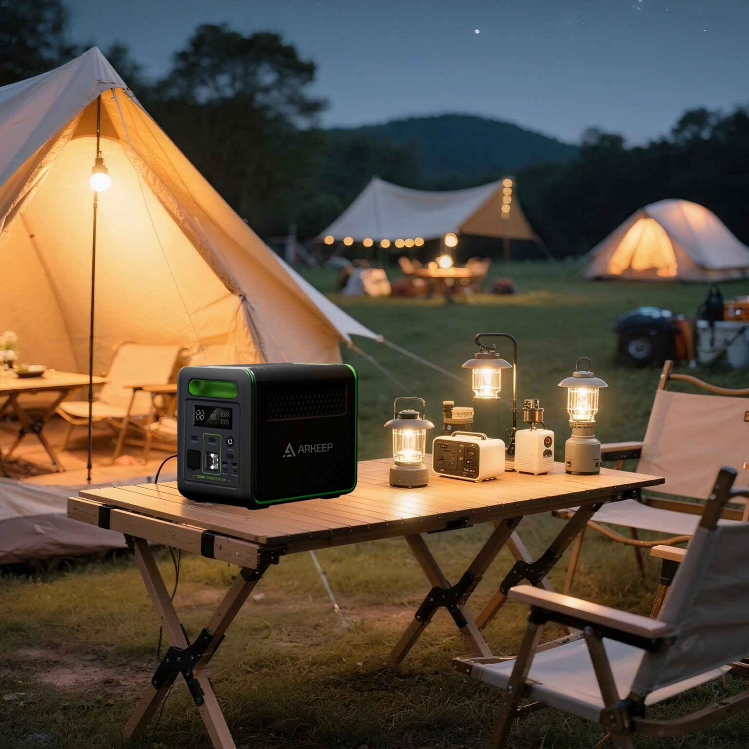 Estação de Energia Portátil Arkeep N077 camping