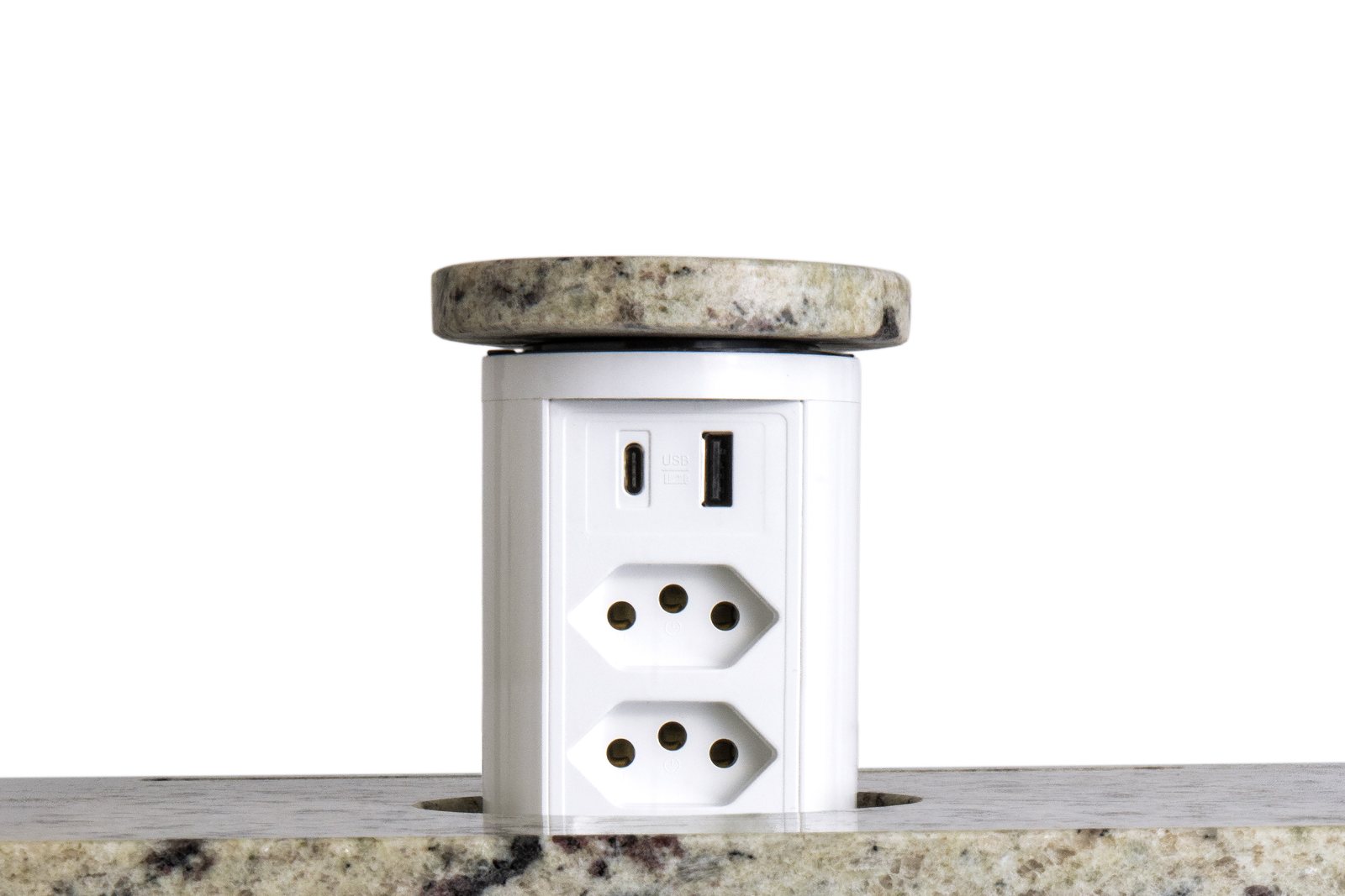 Torre de tomada com USB (A+C) - Torre Slim Mimetizada